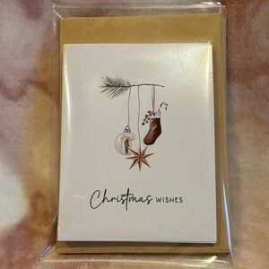 Christmas Wishes Holiday Greeting Cards Set of 6 Variety Pk NWT style 2   4x5.5”